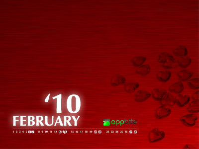 appbite wallpaper calendar february 2010