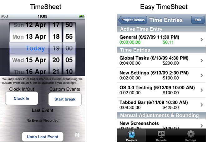 iphone-app-review-timesheets