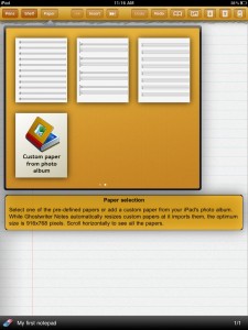 Ghostwriter Notes iPad App screenshot