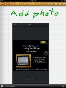 Ghostwriter Notes iPad App screenshot
